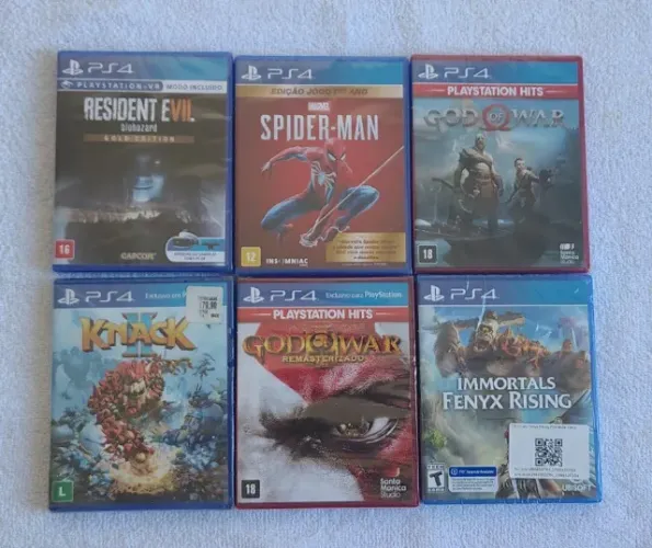 Pacote de Jogos de Playstation 4 (Fisico)