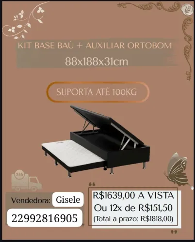 Kit base baú + Auxiliar ortobom