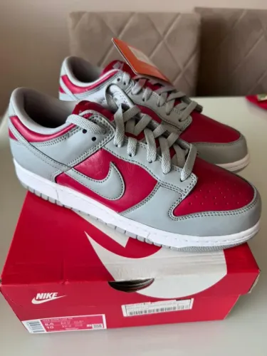 Nike Dunk Low Varsity Red and Silver