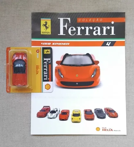 Miniatura Ferrari 458 Spider, no blister + Fasciculo