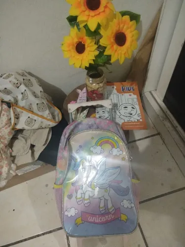 Kit Mochila infantil e Lancheira