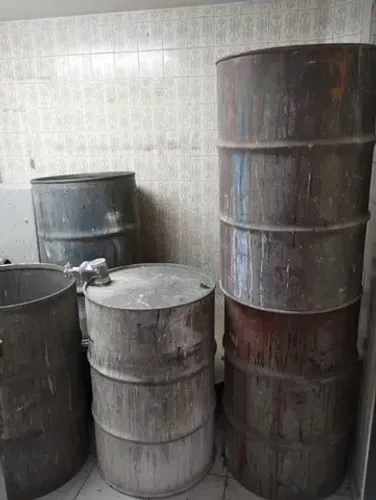 Tambor em Aço Inox (Usado) 200 lts