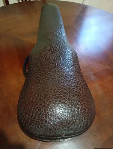 Estojo violino antigo 4/4 couro estilo crocodilo