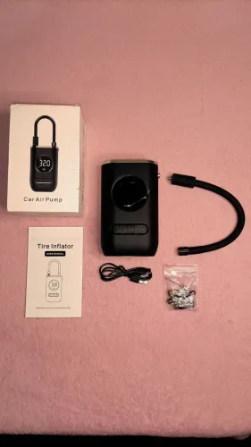 compressor/calibrador e inflador de pneus digital usb