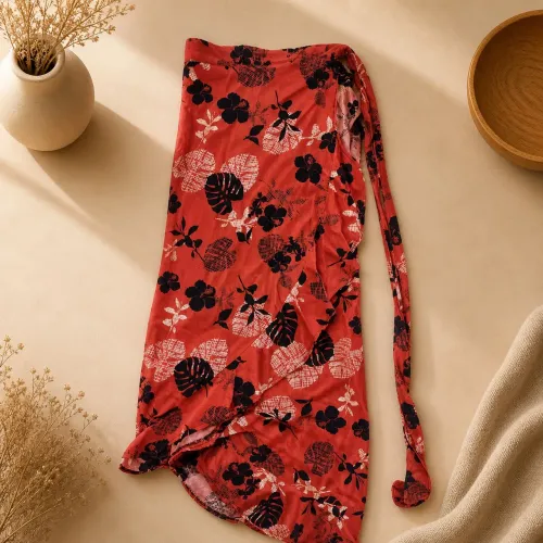 Saia envelope estampada 