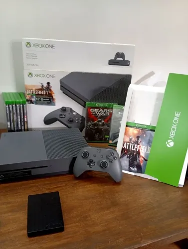Xbox One Storm Grey / Extremamente Novo / Special Edition / Jogos lacrados