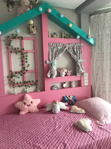 Cabeceira painel cama casinha