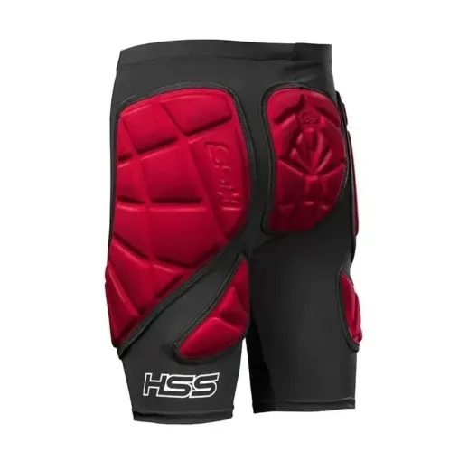 Bermuda para motocross preto e vermelho - TAM P