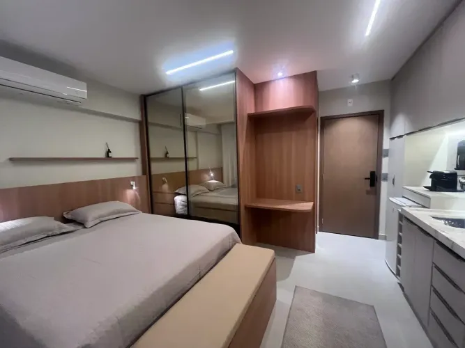Studio mobiliado à venda no Centro de Guarulhos Ideal para investimento no Gru Residence