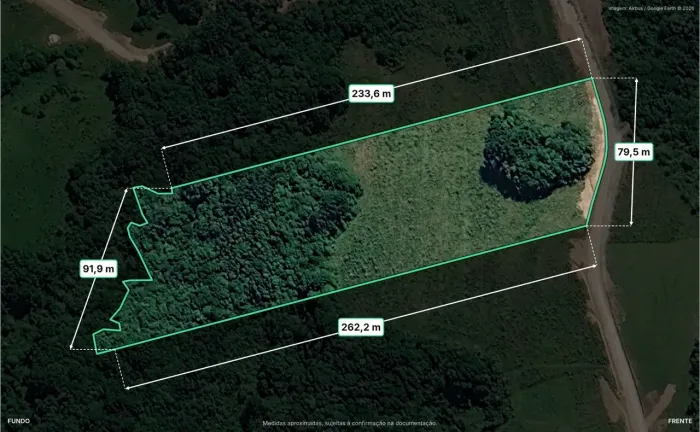 Área rural individual de 20.012 m² em São Luiz do Purunã - Destino de turismo rural