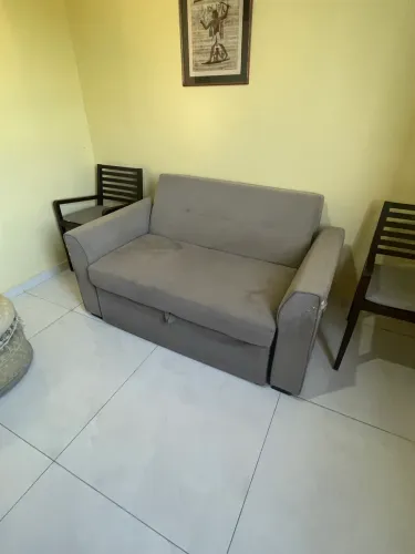 Sofá cama cinza