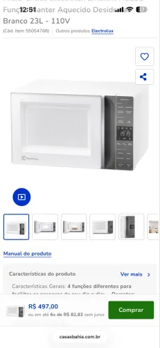 MICROONDAS ELETROLUX