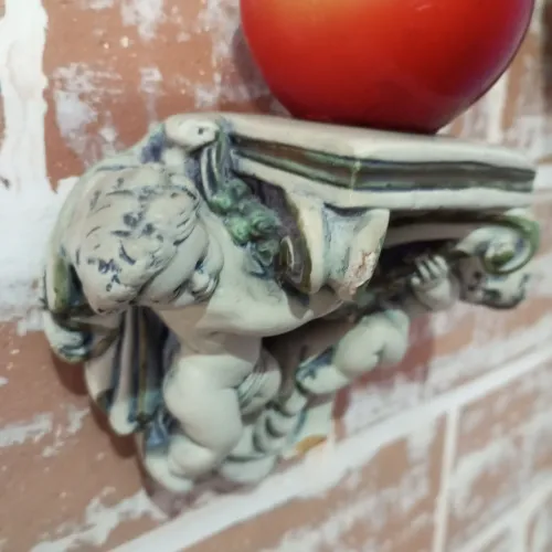 Mênsula Decorativa de Anjos em Gesso