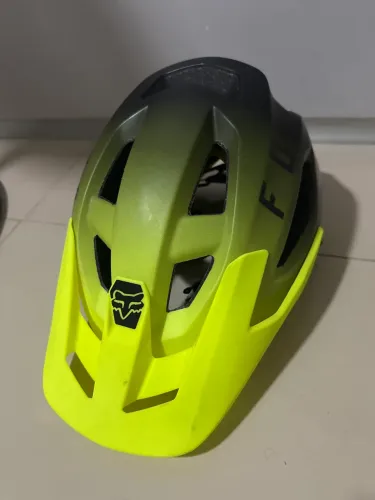 Capacete ciclismo fox speedframe amarelo flúor/preto mips L (60)