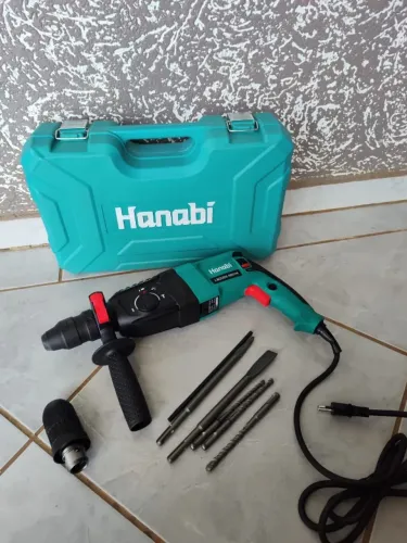 Martelete Demolidor/Perfurador Profissional Hanabi 1300W - 3 funções em 1