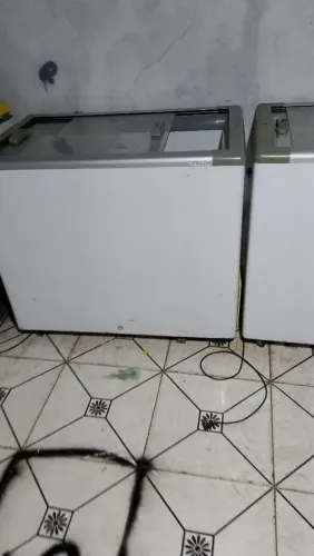 Congelador tampa de vidro