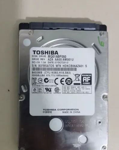 HD de Notebook 500GB