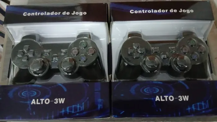 2 Controles para PlayStation 3 Sem Fio Bluetooth Dual Shock 3