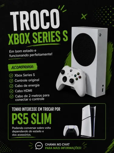 Troco Xbox series s por PS5 Slim