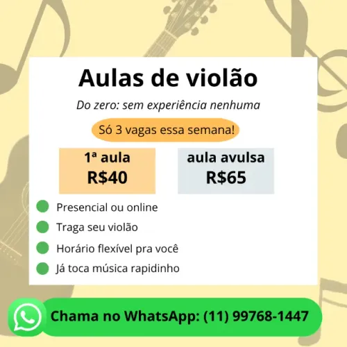 AULA DE VIOLÃO PARA INICIANTES DO ZERO