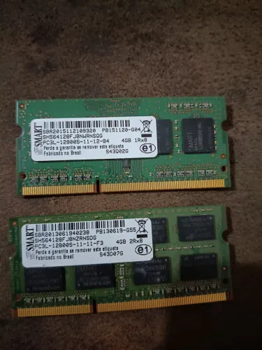 Kit 2×4GB DD3L. 1600MHz Notbook-Testada e funcionando 