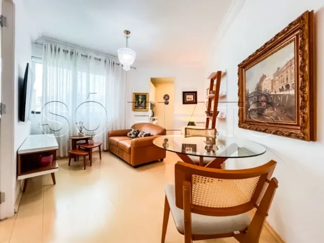Flat mobiliado nos Jardins 1 suíte entre Oscar Freire e Paulista excelente para morar ou i