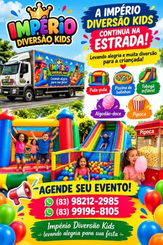 Império diversão kids: trabalhamos com aluguéis de brinquedos pra aniversário,
