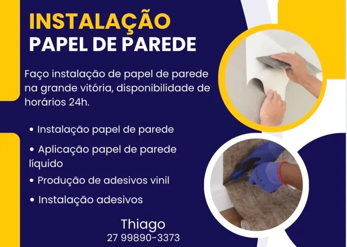 Instalação papel de parede