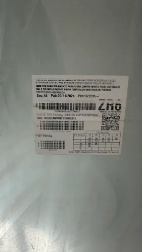 Porta de correr em alumínio preto - Nova