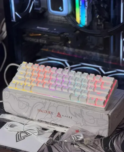 Teclado Mecânico AJAZZ NK61 RGB - Aceito Cartão!!!
