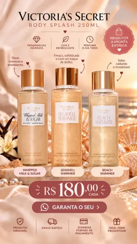 Victoria?s Secret Body Splash 250ml Original - R$ 180