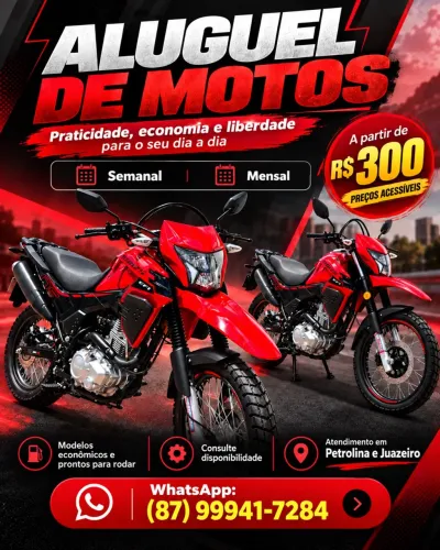 Aluguel de motos em Petrolina