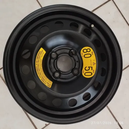 calha de aço estepe polo aro 15 quatro furos 