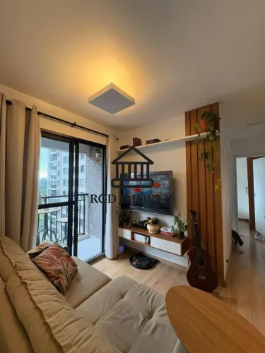 Apartamento mobiliado para alugar no Quaddra Butantã : 2 Quartos, varanda, lazer, 1 Vaga d