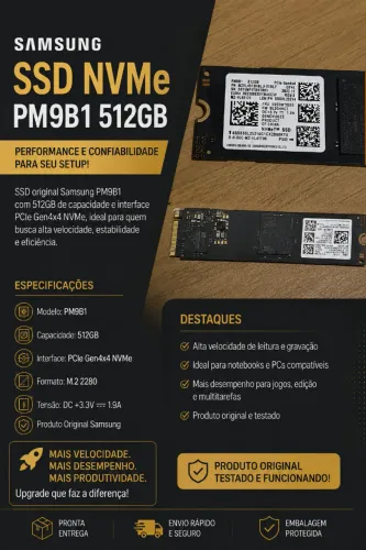 SSD M2 Samsung PM9B1 512GB NVMe PCIe Gen4x4 - Original