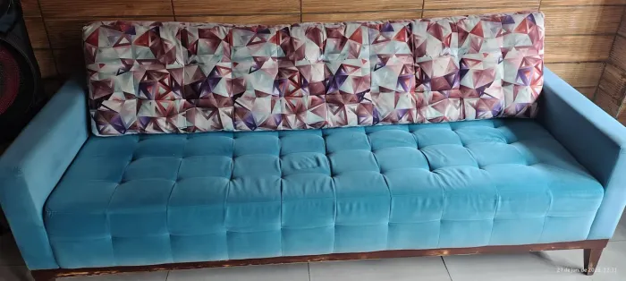 Sofá sueco azul ?