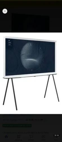 Tv 55 polegadas Samsung (Samsung Smart Tv 55'' Qled 4k The Serif 55ls01b Branca)