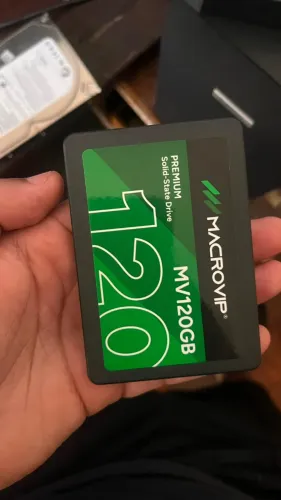 SSD macrovip 120Gb saude 100%