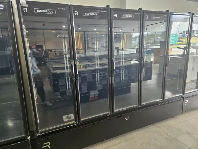refrigerador expositor 5 portas para mercados e conveniências - novo