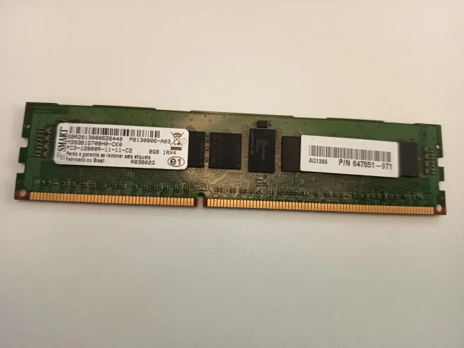 Memória SMART PC3 12800 8GB ECC