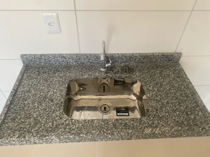 Pia Cozinha Granito Corumbá Com Cuba Inox da Tramontina