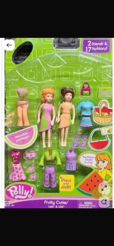 kit polly pocket fruity cuties leo & lila anos 2000