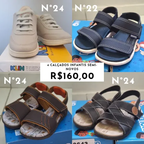 4 Calçados Infantil Semi-Novos