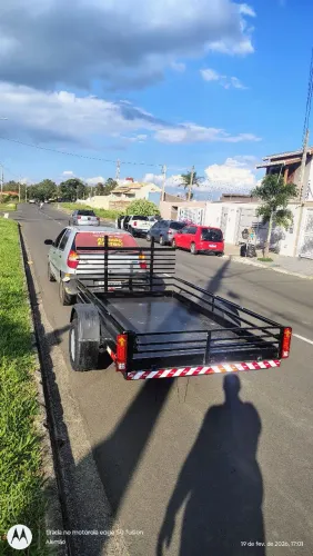 Carreta fazendão 1.50 x 2.55 1000kg inteira de Aço