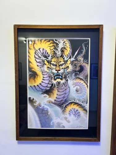 Quadro Dragão Dourado - Júnior Goussain
