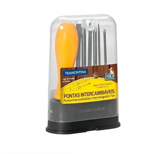 Kit chave de fenda e chave Philips Tramontina