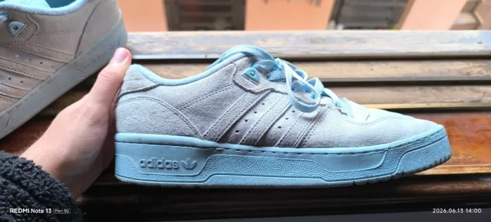 Tênis Adidas Rivalry Low Azul Claro Couro (41/42)