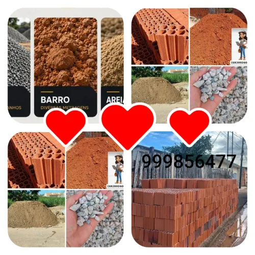Vende se tijolos areia brita barro 