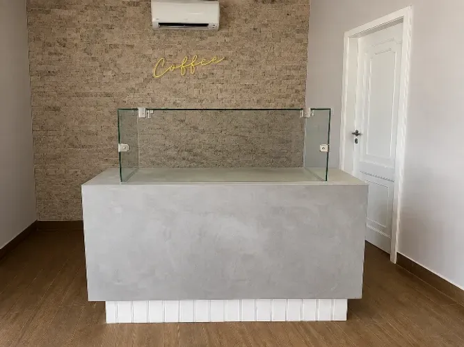 Balcão Comercial em Cimento Queimado + Cilindro