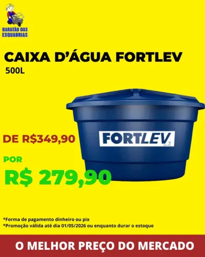 CAIXA D?ÁGUA FORTLEV 500L